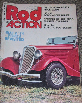 ROD ACTION 1976 JAN - GATLINBURG, CHEYENNE, '33&'34 FORDS*